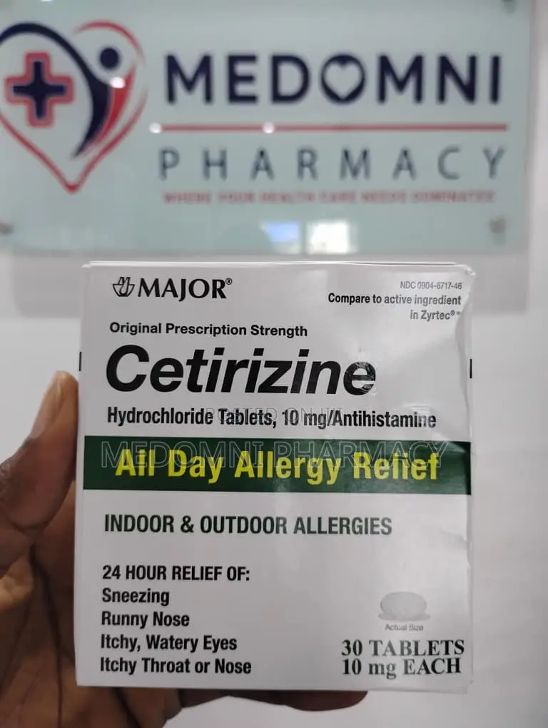 Cetirizine 10mg– All Day Allergy Relief, 30 Tablets