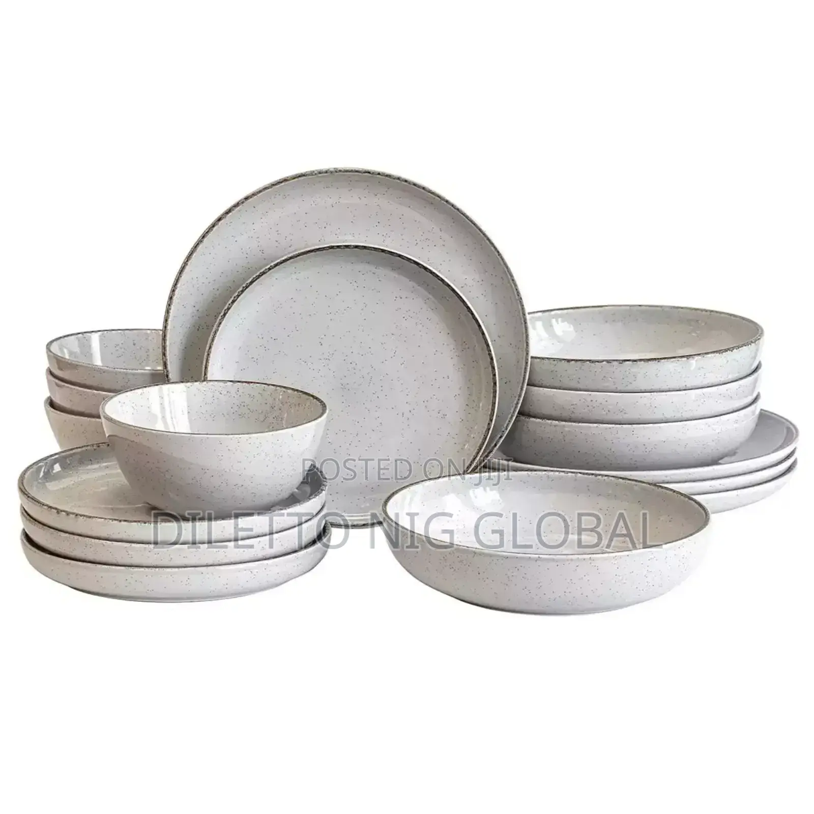 Over Back 16 Piece Stoneware Dinnerware Set in 4 Colours