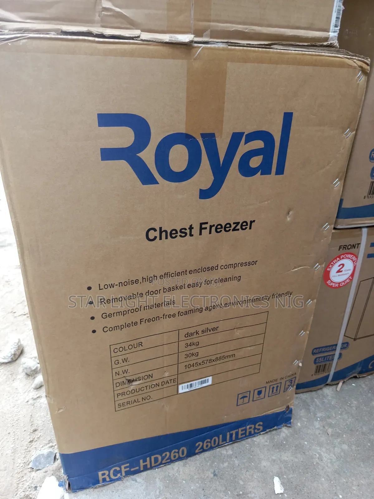 260 Liters Royal Freezer