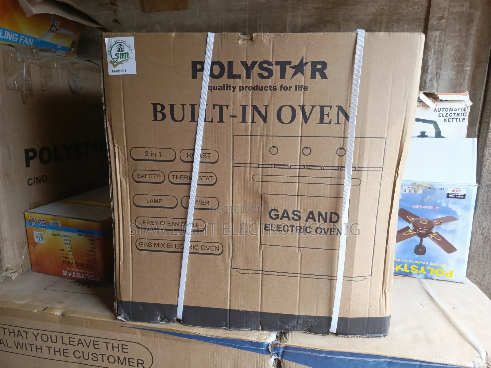Gas Electric Oven Built-in Polystar