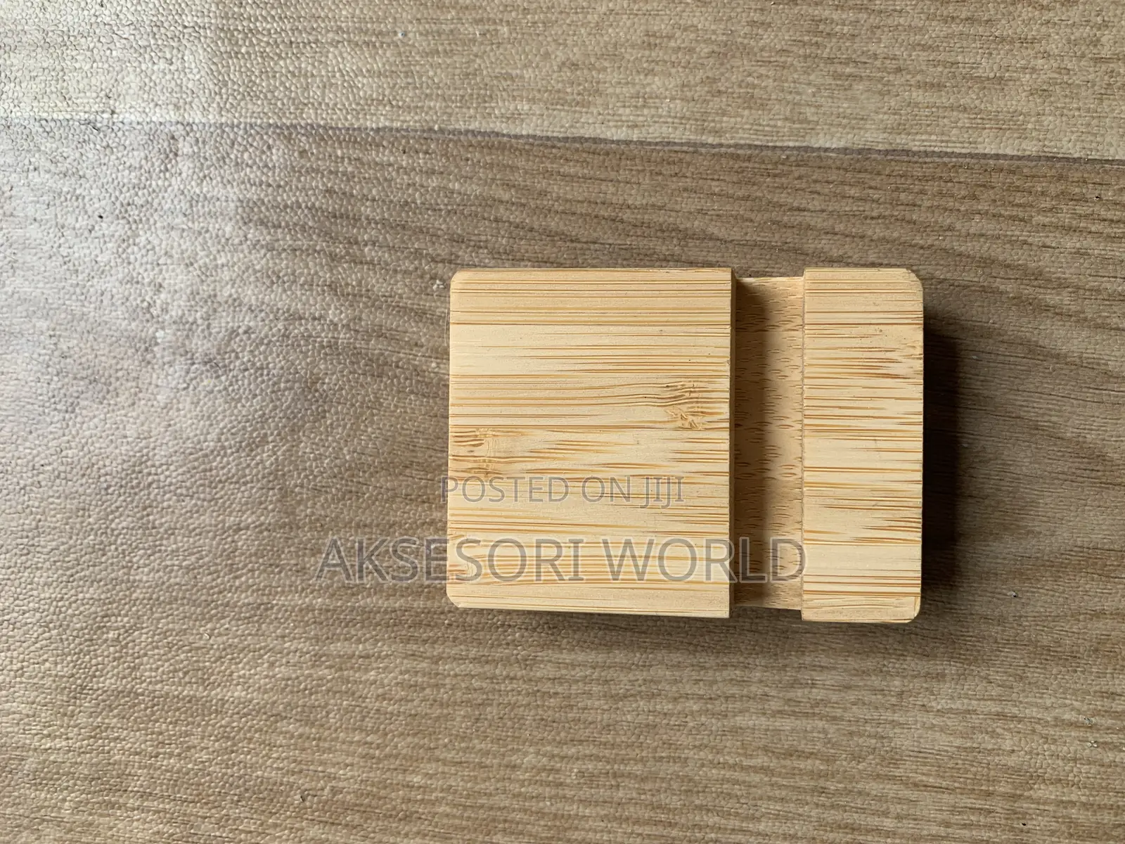 Aksesori Bamboo Wooden Phone Tab Holder Stand