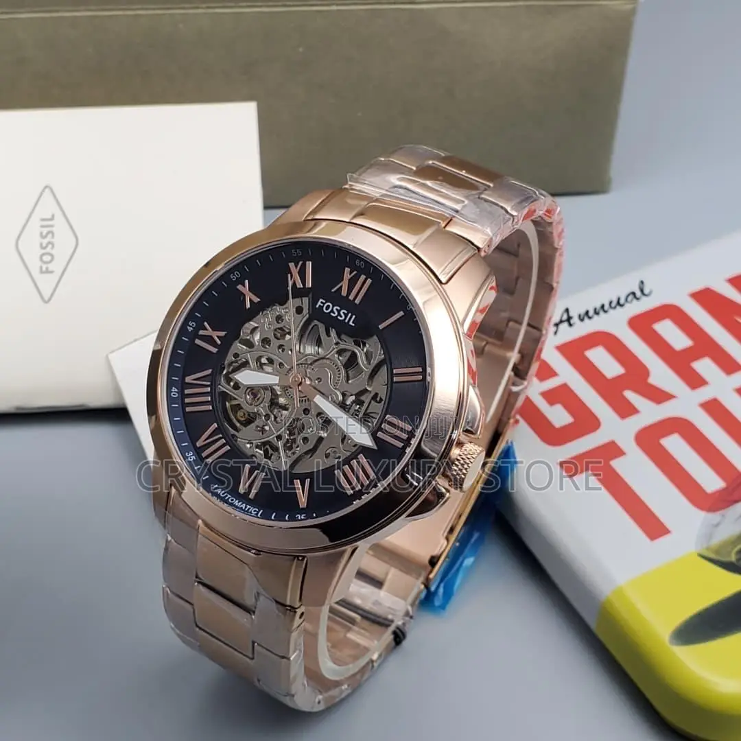Fossil Quality Luxury Men Chain Strap Chronograph Wristwatch
