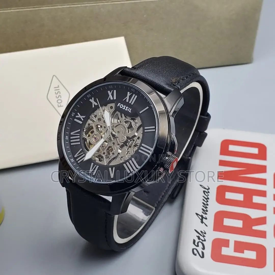 Fossil Quality Luxury Men Genuine Leather Wristwatch