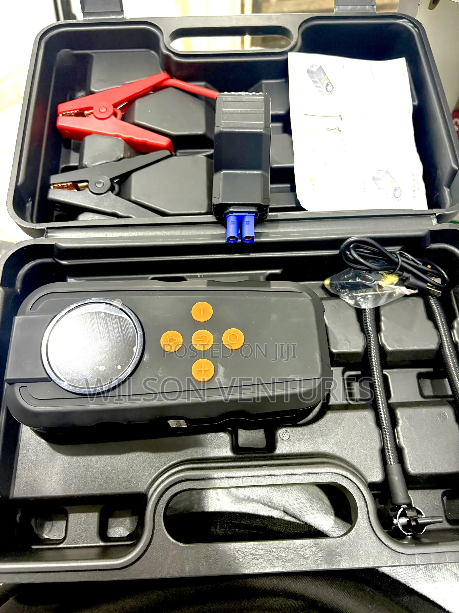 2 In 1 Portable Digital Jump Stater Tyre Pump Air Compressor