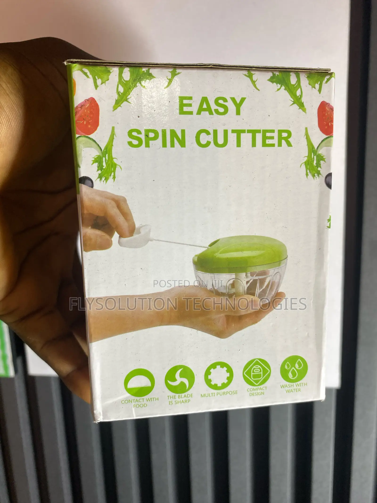 Easy Spin Cutter Manuel Vegetable Pepper Slicer