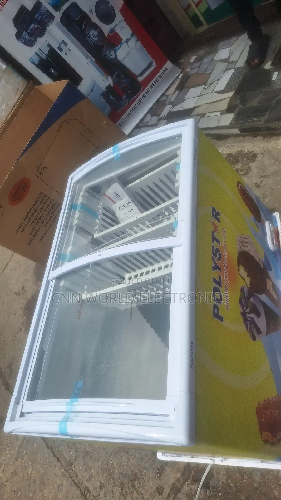 New Polystar 303l Showcase Chiller Freezer For Business Ice Cream