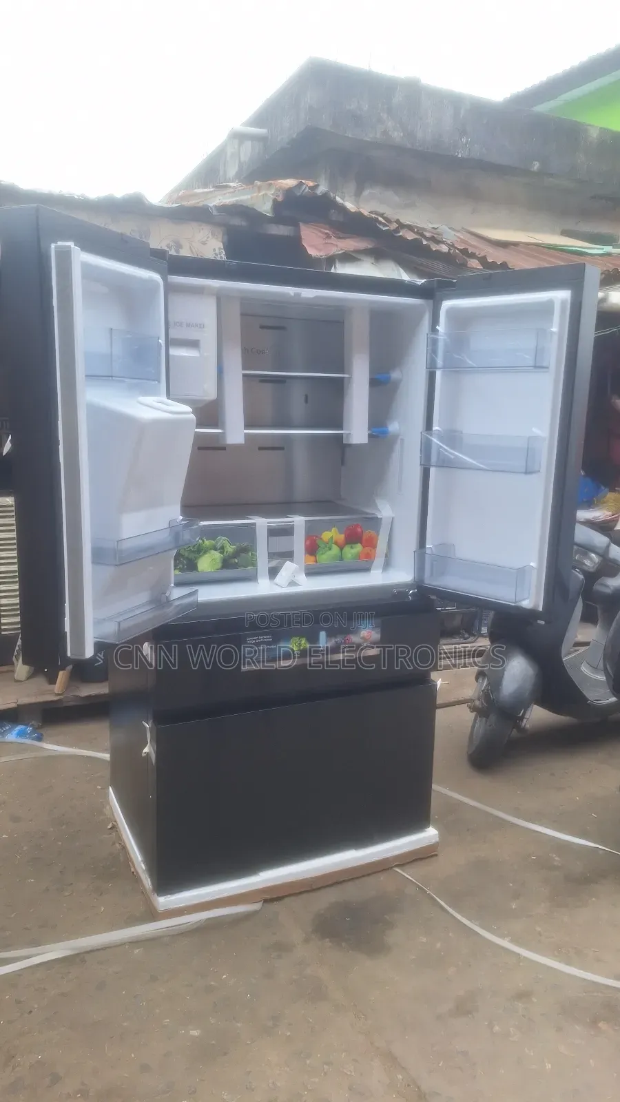New Hisense 560l French Door Side By Side Fridge Ice Maker Dispenser