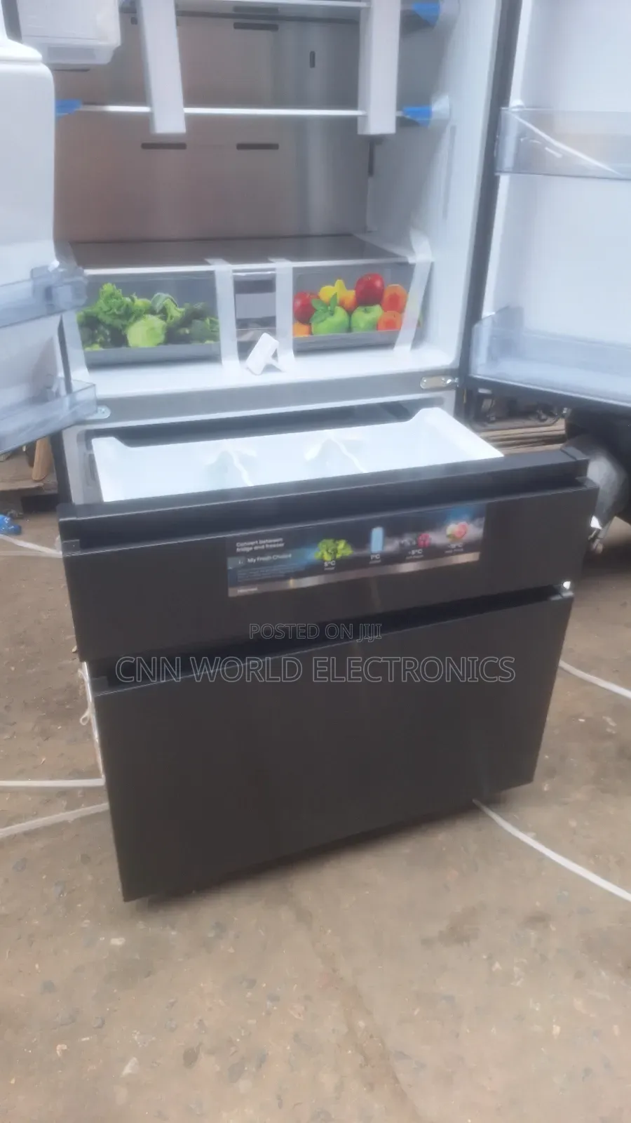 New Hisense 560l French Door Side By Side Fridge Ice Maker Dispenser