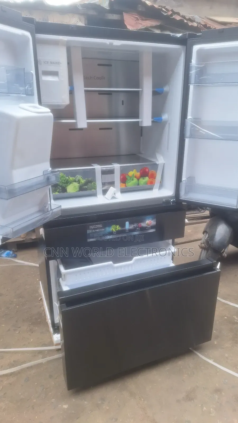 New Hisense 560l French Door Side By Side Fridge Ice Maker Dispenser