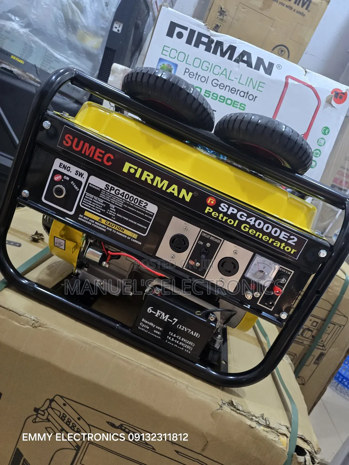 Come I Have Sumec Firman Petrol Generator(3.5kva)100% Copper Wire
