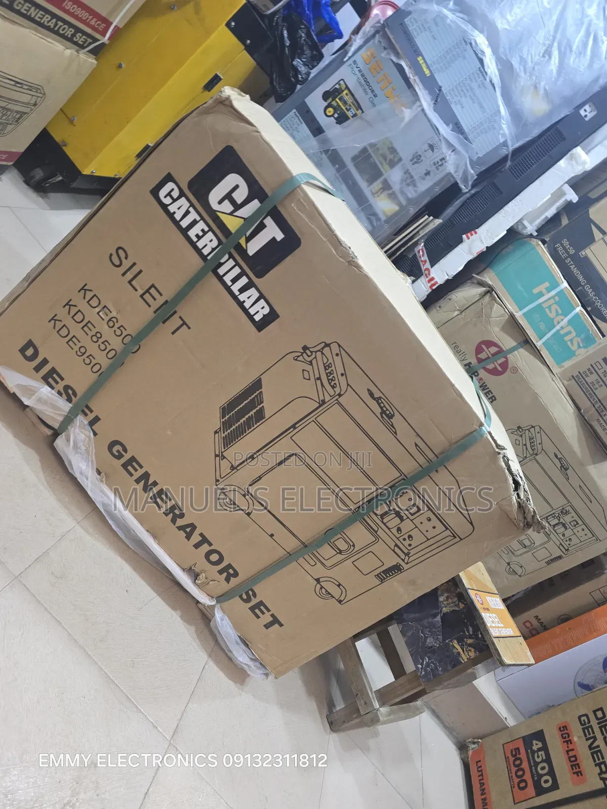 Original Cat Diesel Soundproof Generator 10.5kva 100% Copper Coil