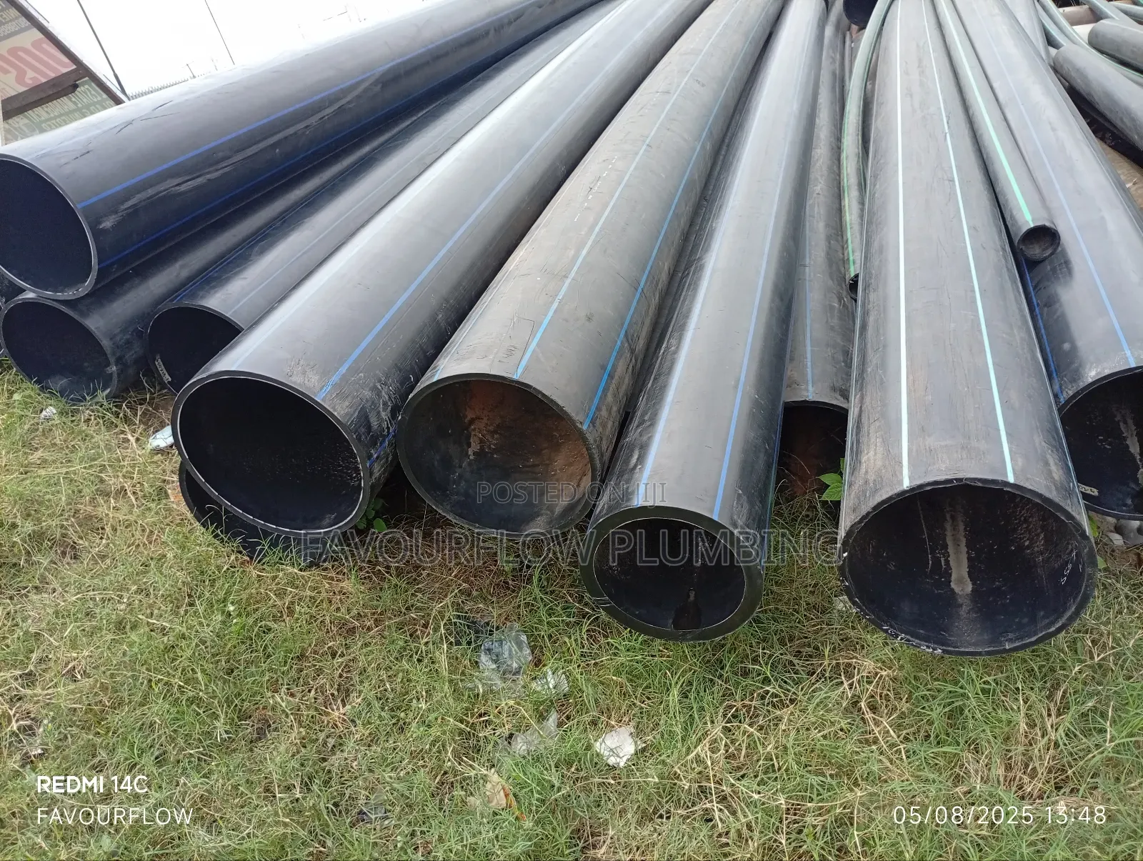200mm (8") Hdpe Pipe With 8" Flange