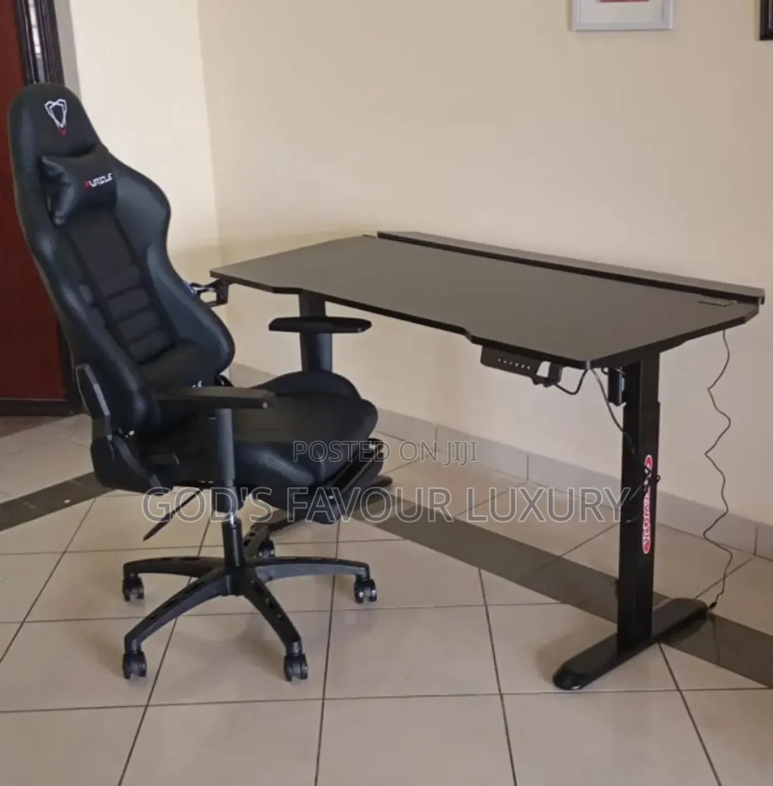 Sit-Stand Smart Gaming Table and Ergonomic Chair.