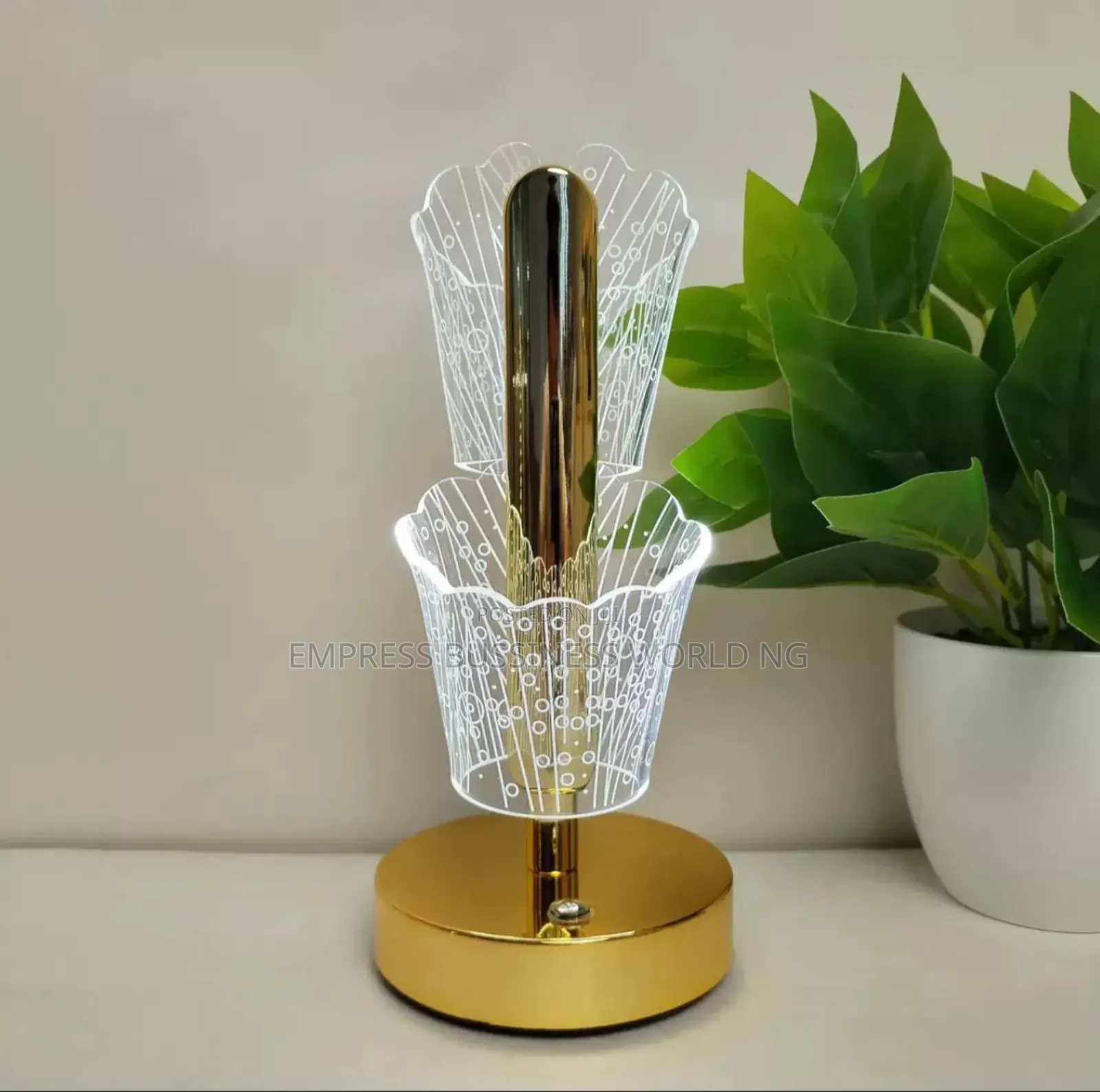 Beautiful Rose Design Bed Side Lamp