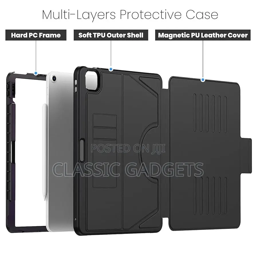 Leather Magnetic Business 2 in 1 Flip Case for iPad Air 13" 2024