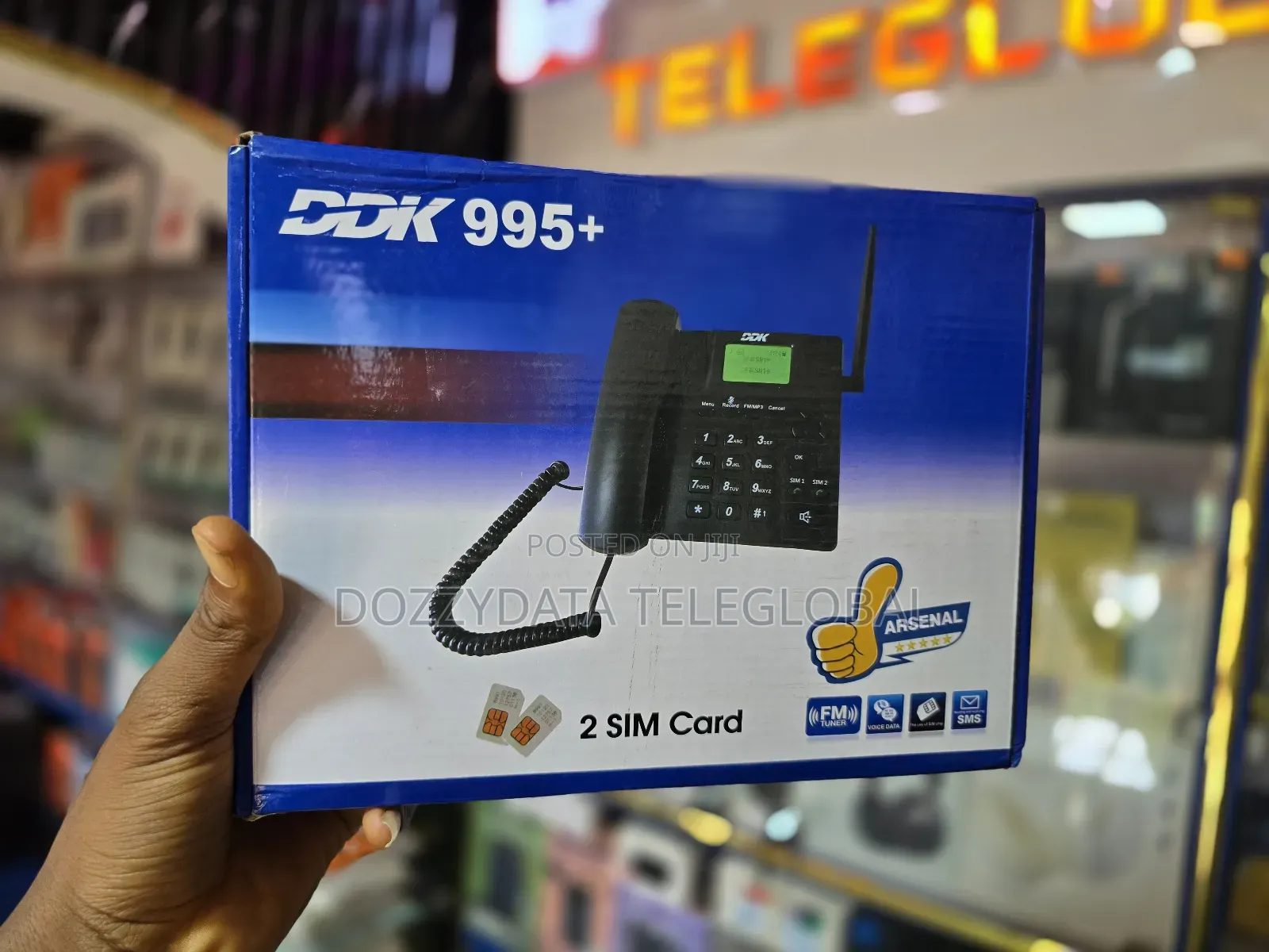 DDK 995+ Dual Sim Table/Landline GSM Phone + Fm Radio