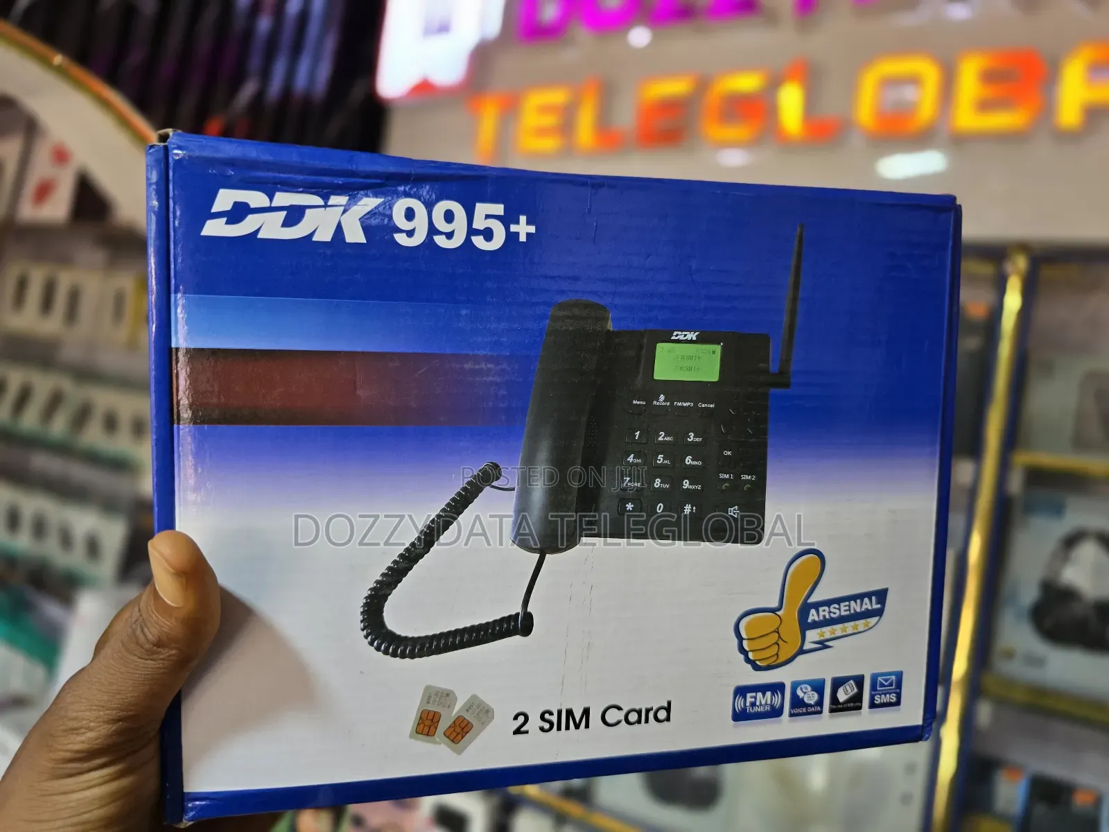 DDK 995+ Dual Sim Table/Landline GSM Phone + Fm Radio