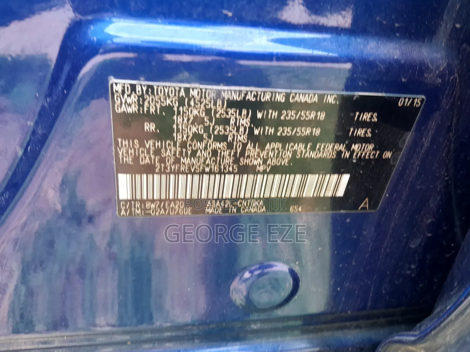 Toyota RAV4 2015 Blue