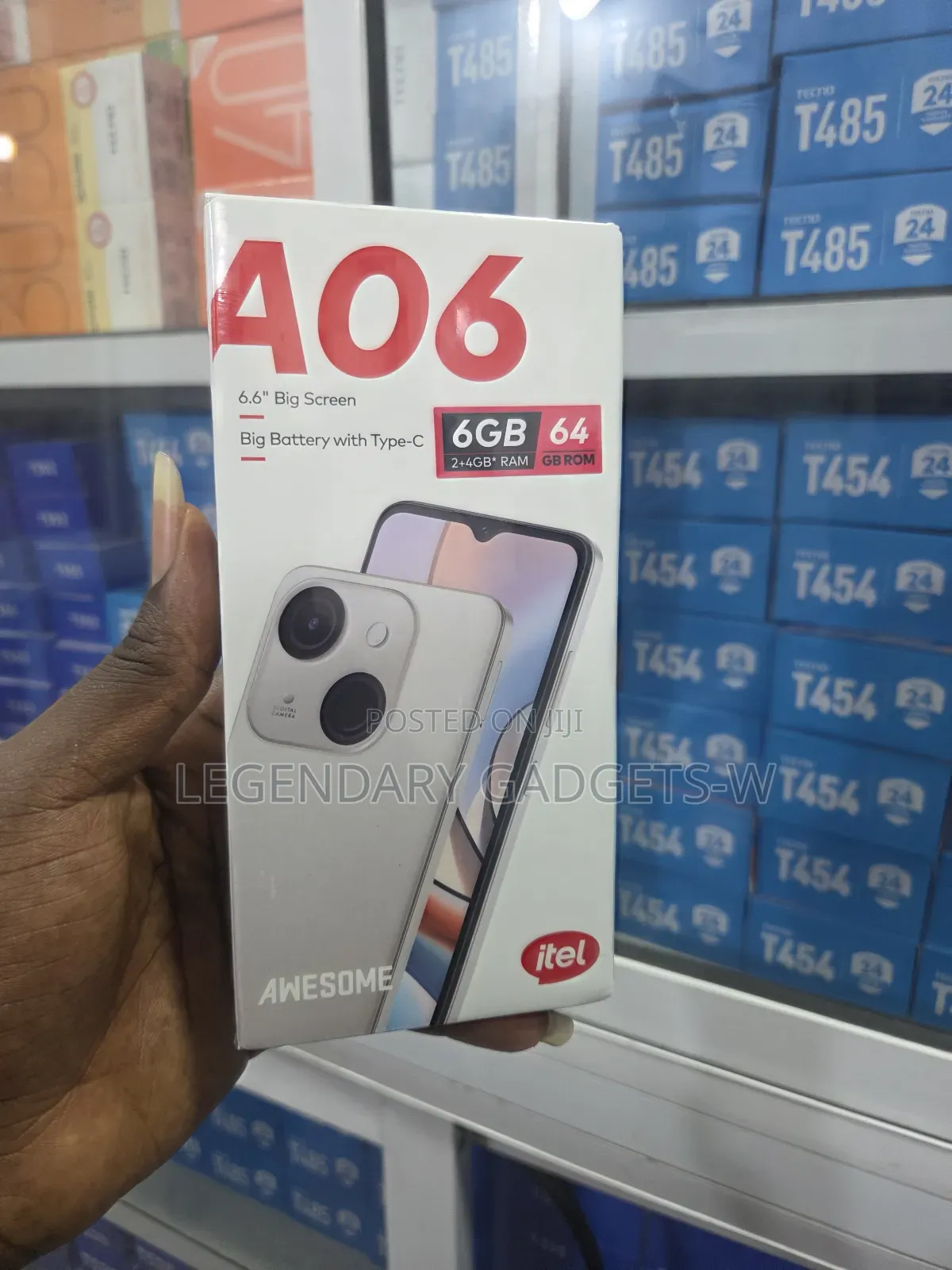 New Itel A06 64 GB Black