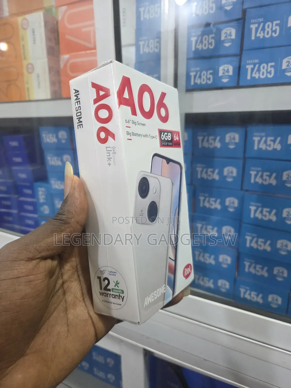 New Itel A06 64 GB Black