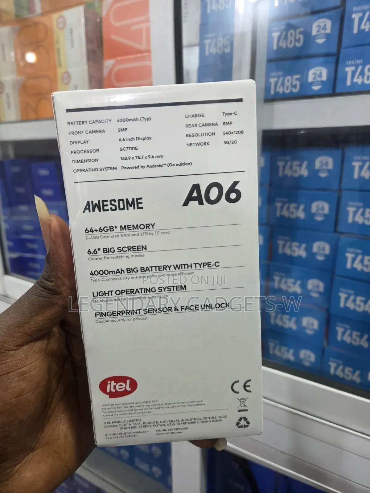 New Itel A06 64 GB Black