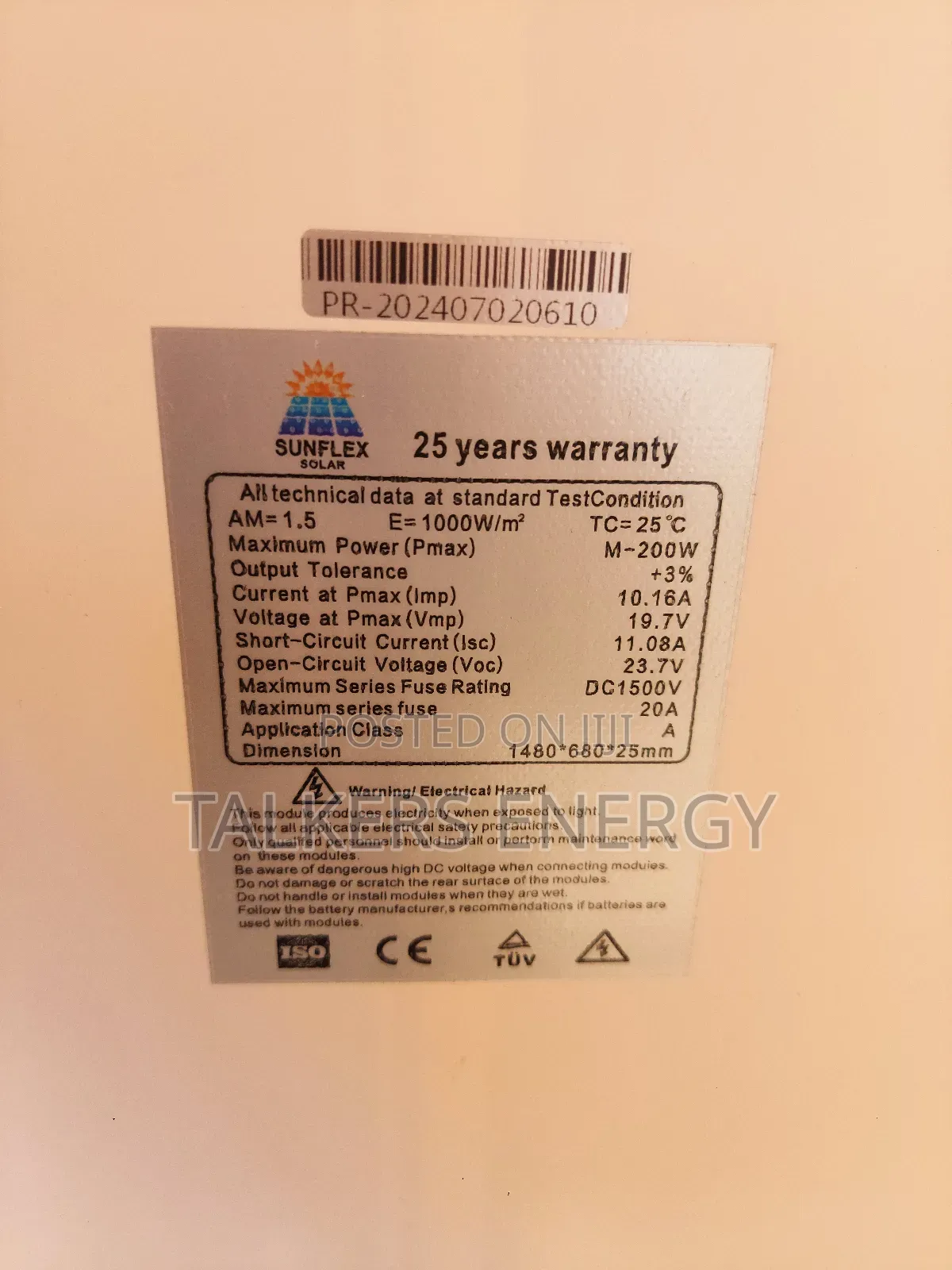 Solar Panel 200w Suitable for 12v/24v Systems in Ikorodu