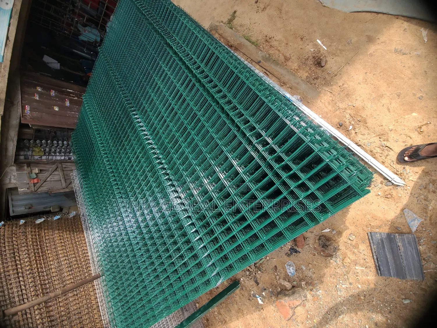 Green Coated - Panel Mesh Fencing Wire