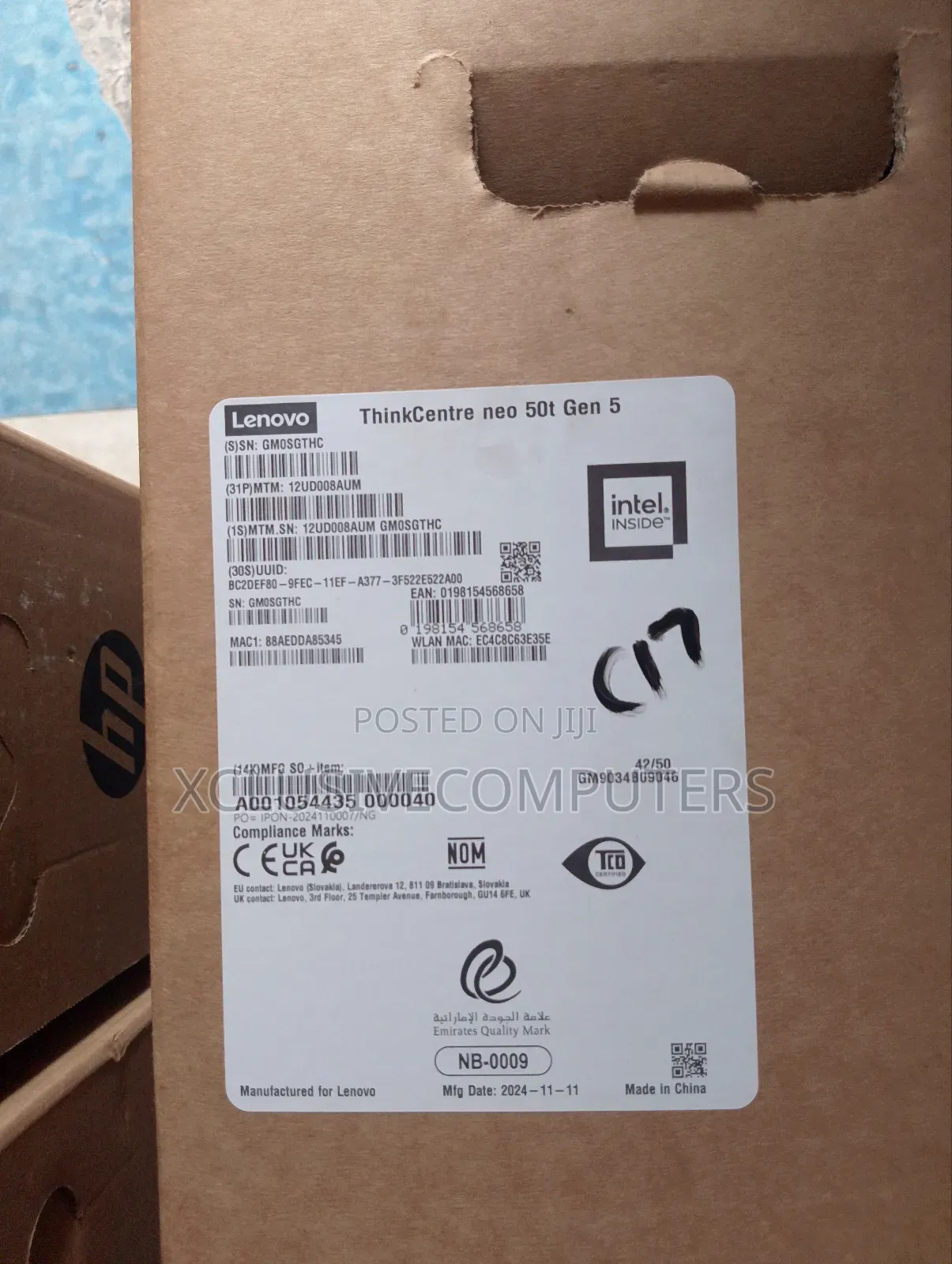 New Lenovo ThinkCentre Neo 50T 16GB Intel Core i7 SSD 512GB