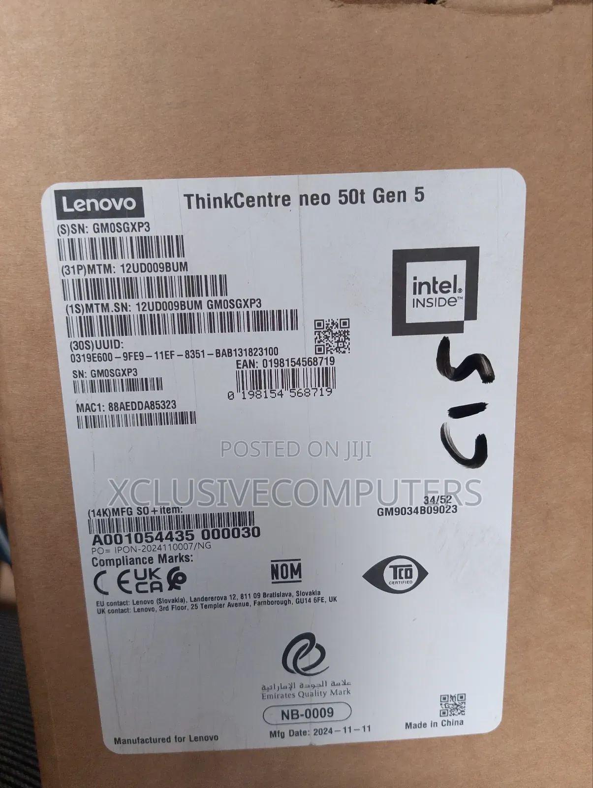 New Lenovo ThinkCentre Neo 50T 16GB Intel Core i5 SSD 512GB
