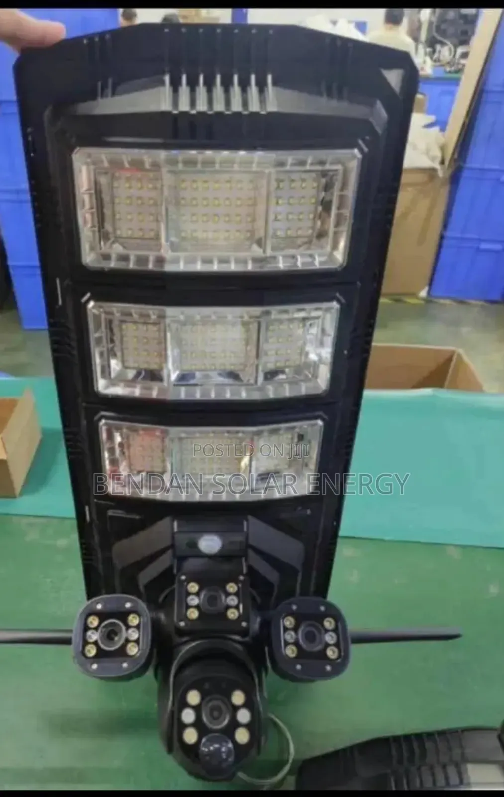 Solar Security Street Light With Triple Lens Camera – All in One