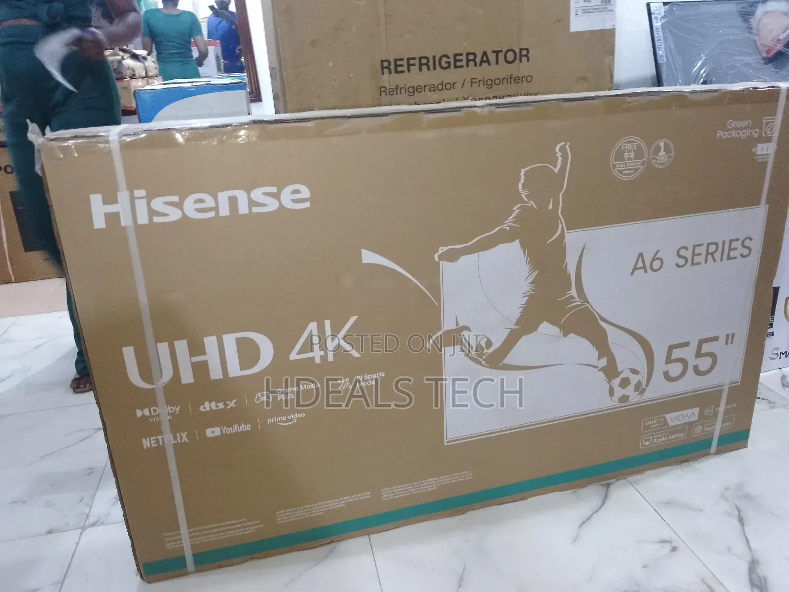 Hisense 55 Smart Tv With DTSX and Dolby Vision
