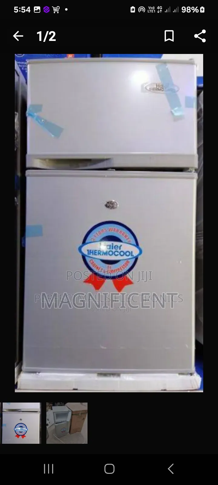 Brand New Haier Thermacool Fridge 80 Liters