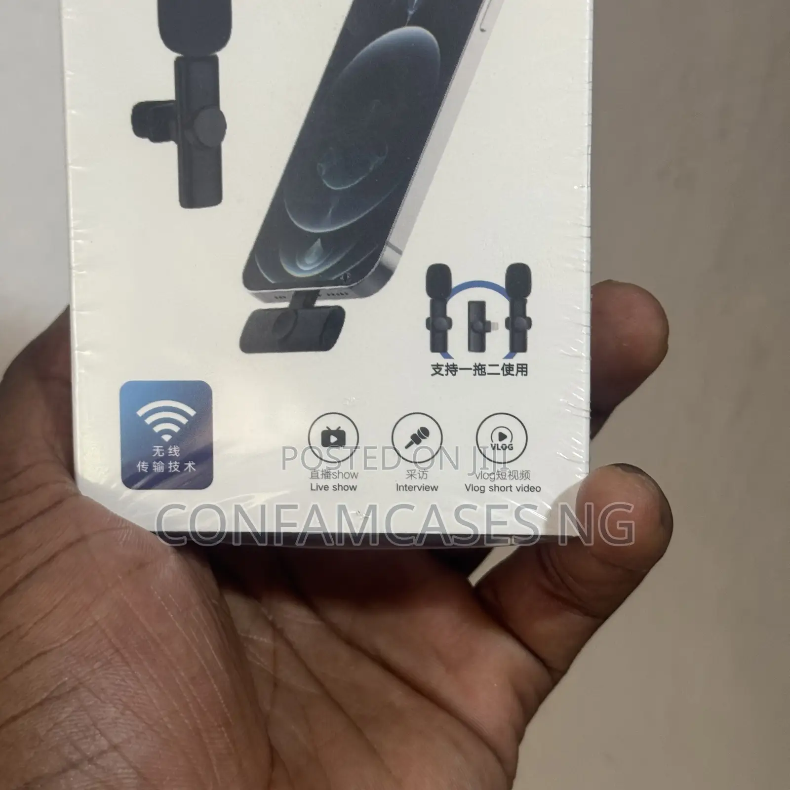 K 11 Dual Wireless Lapel Microphone for iPhone and Android