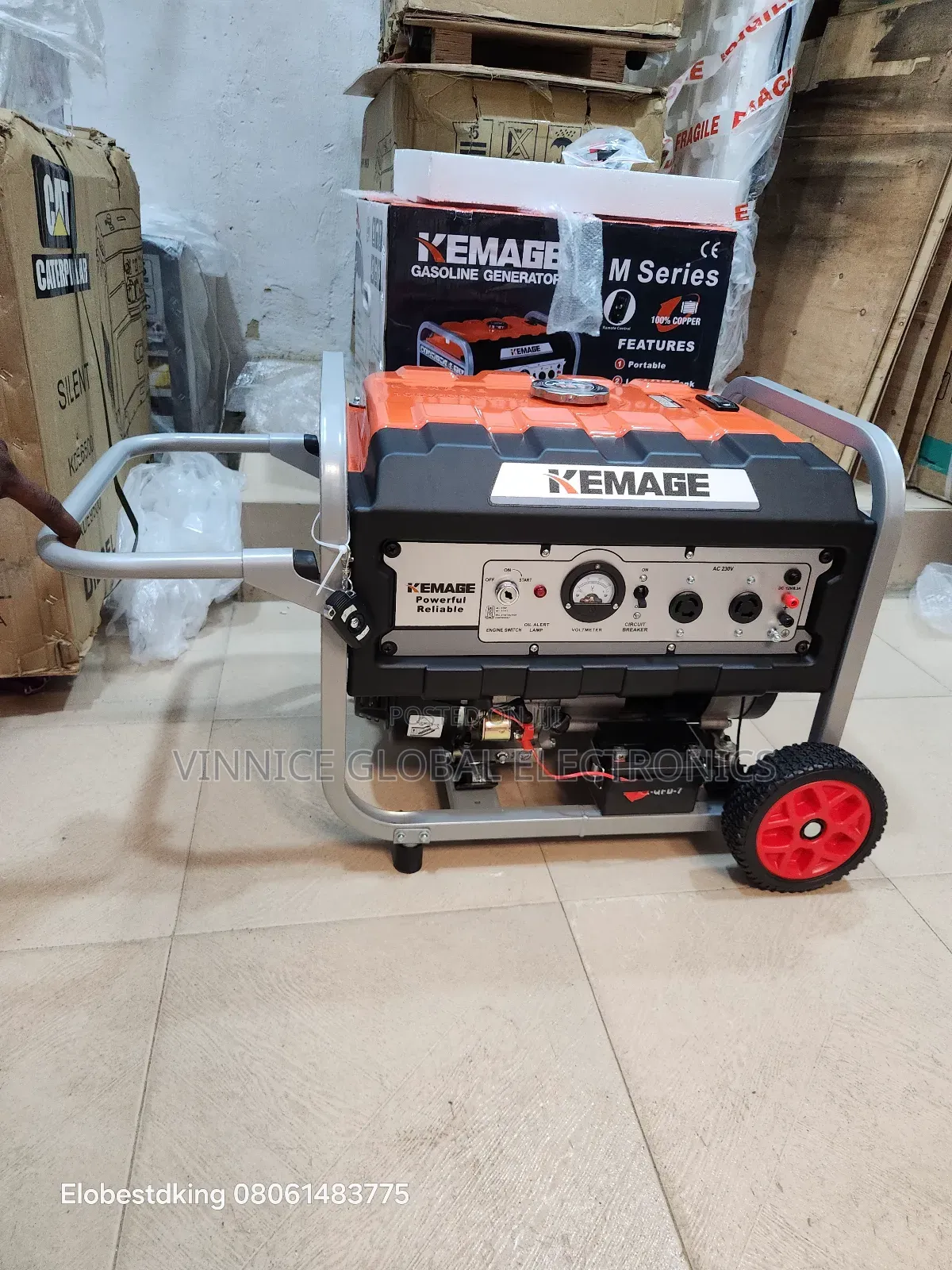 5.5kva Kemage Remote Control Generator 100% Pure Copper Coil