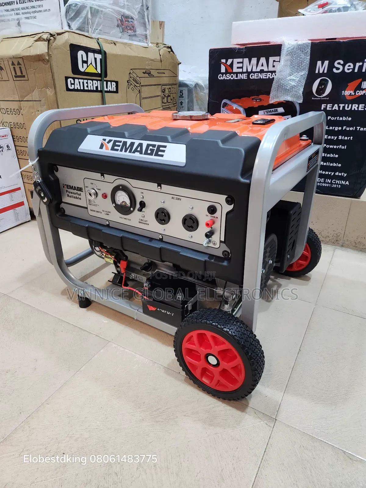 5kva Kemage Petrol Generator 100% Pure Copper Coil Remote Control
