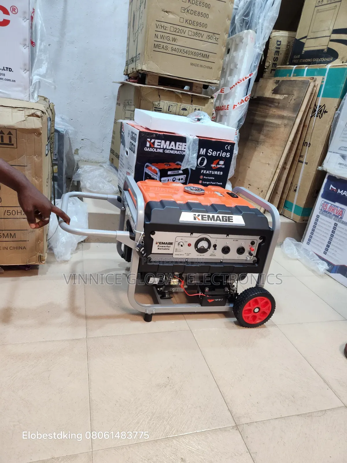 Kemage Generator 100% Copper Coil 5kva With Remote Control
