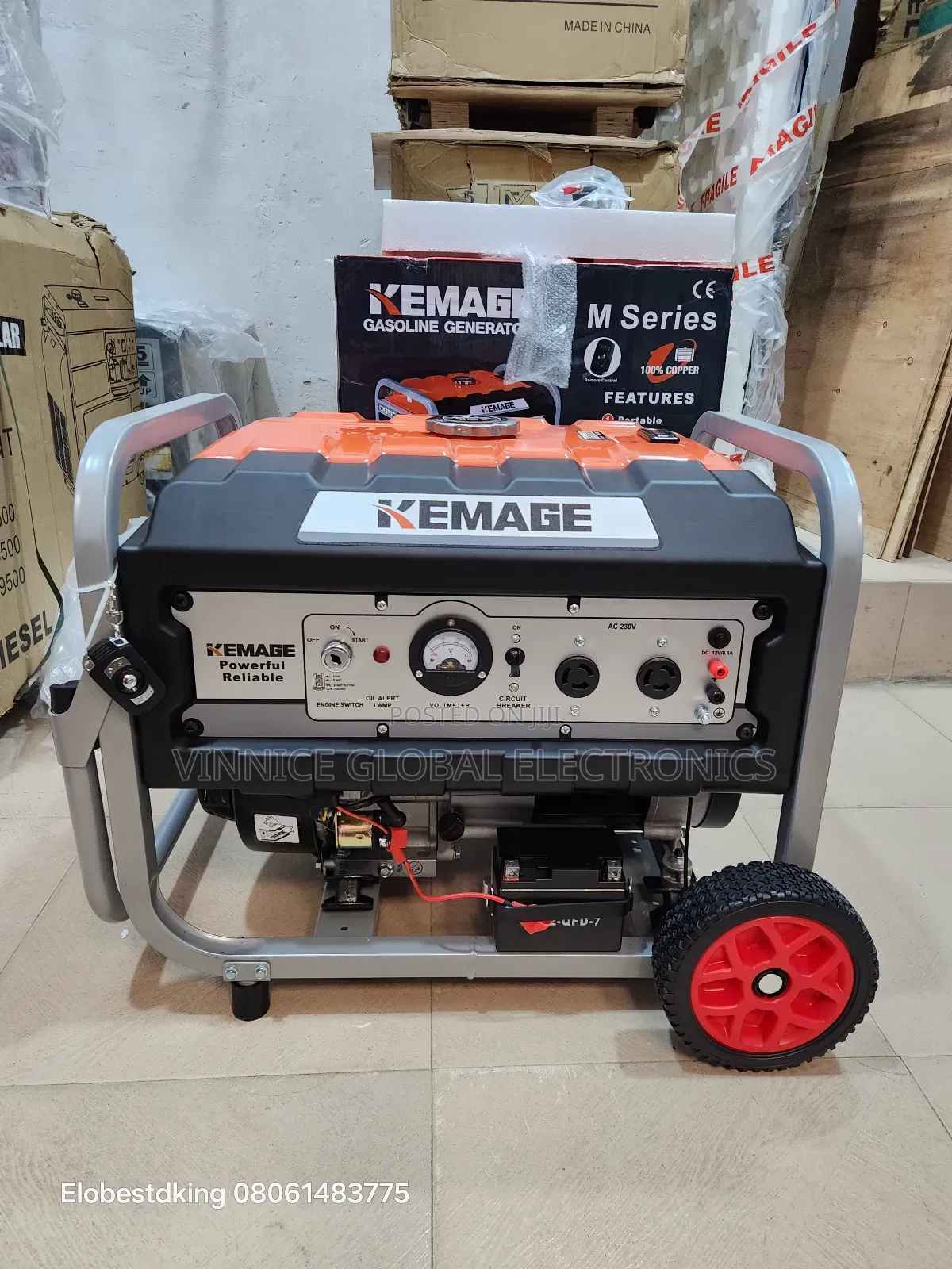 5.5kva Kemage Remote Control Generator 100% Copper Coil