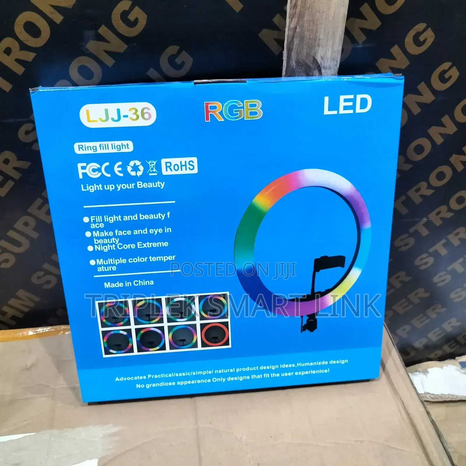 14 Inches RGB Ring Light With Tripod Stand Ringlight Makeup, Blogging