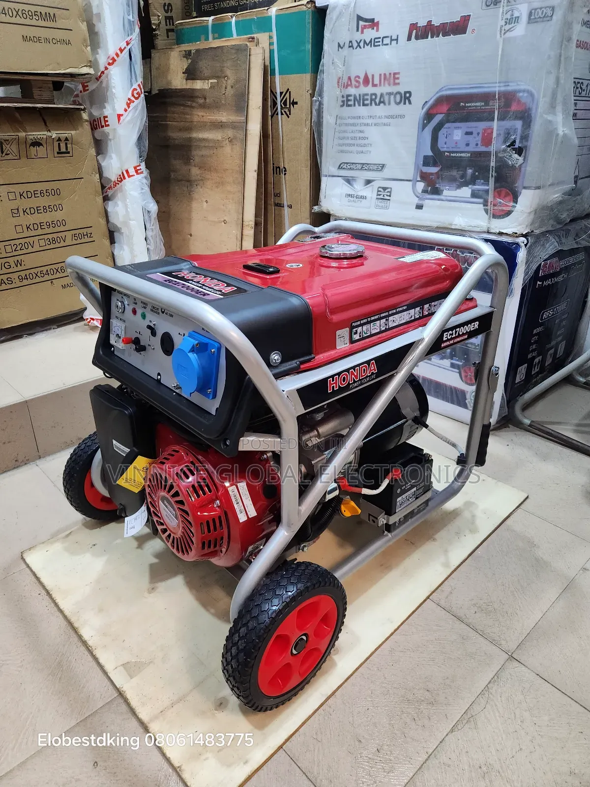 Honda 15kva Generator Set With Key Start Remote Control 100% Copper