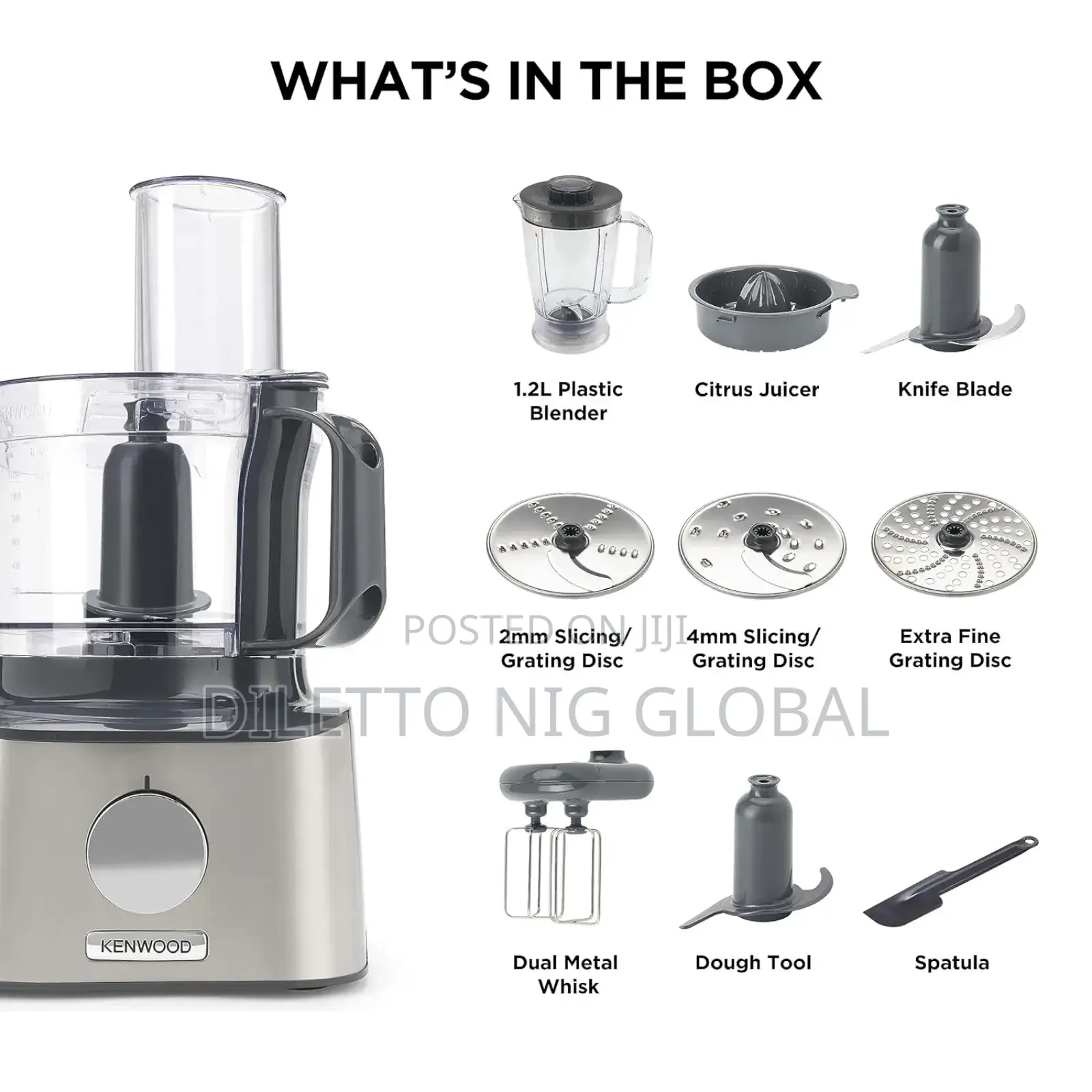 Kenwood Multipro Compact Food Processor, 6 Attachments