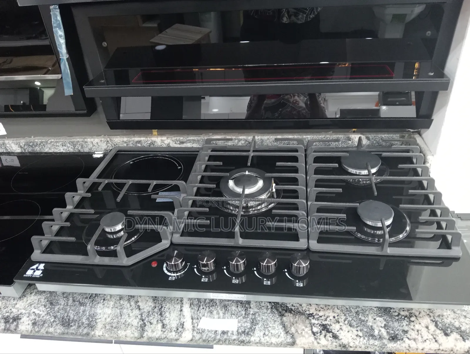 England Built in Gas Hob 4 Burner and 1 Hot Plate