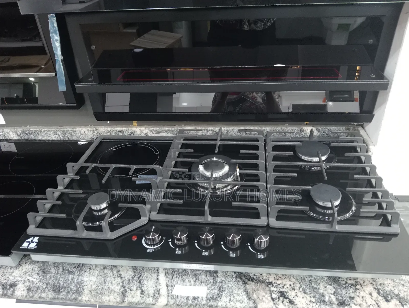 England Built in Gas Hob 4 Burner and 1 Hot Plate