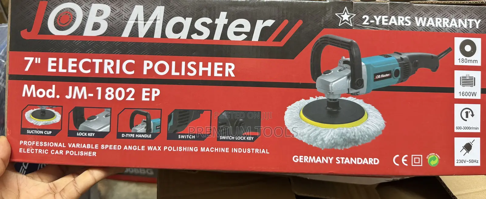 Job Master 7 Inches Electric Polisher - Car Buffer