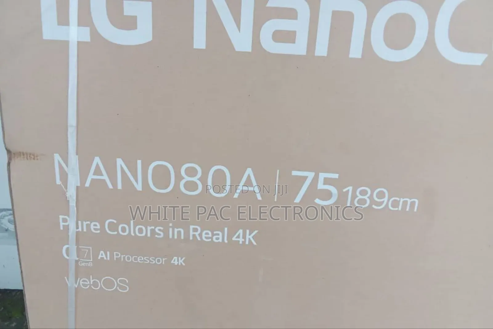 Lg 75"Nonocell Webos Smart Tv Real 4k Magic Control &( 2025 New ) 2yrs