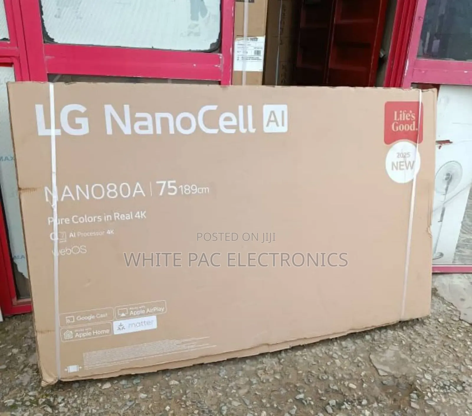 Lg 75"Nonocell Webos Smart Tv Real 4k Magic Control &( 2025 New ) 2yrs
