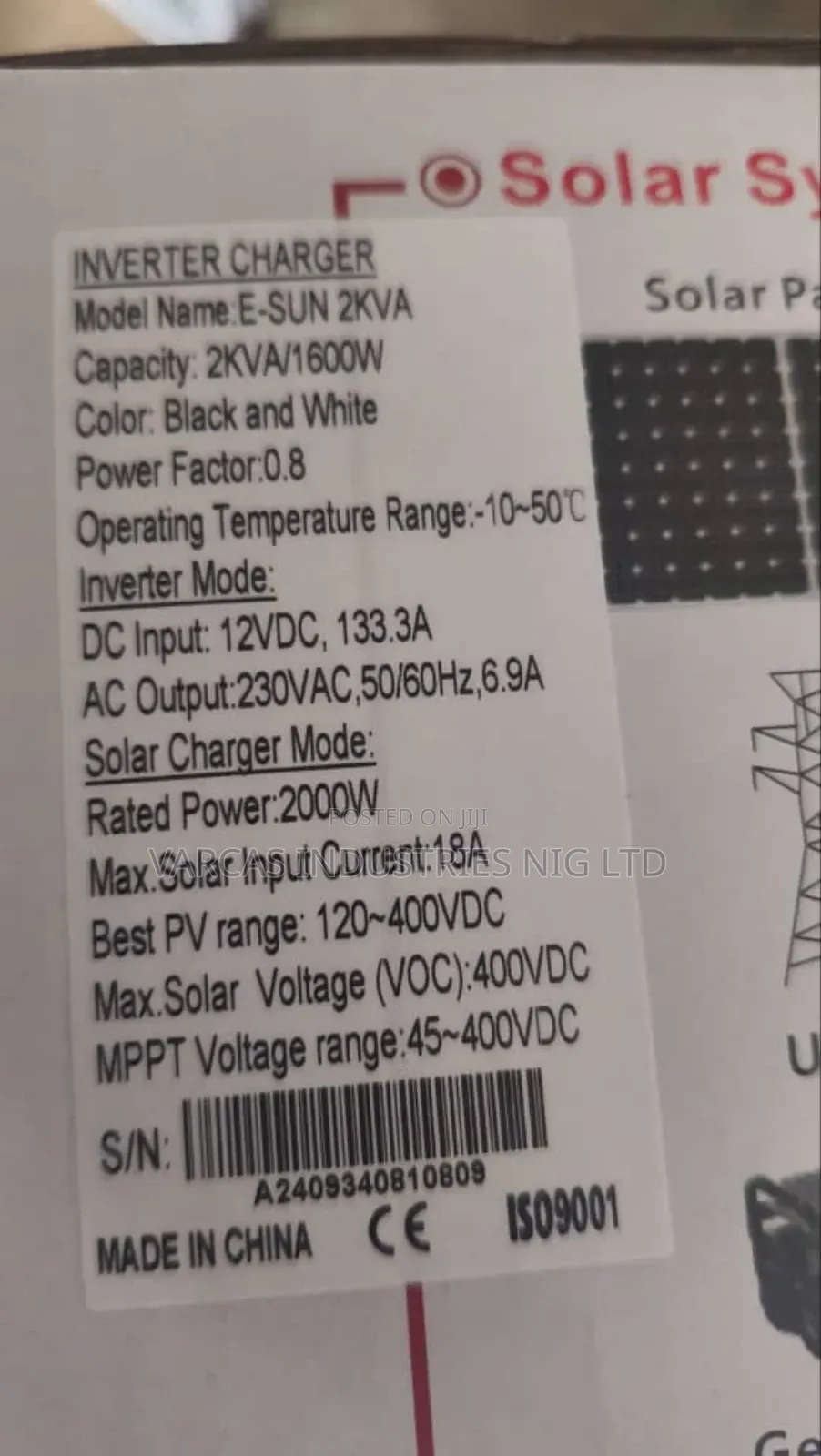 2kva Sako Hybrid Inverter