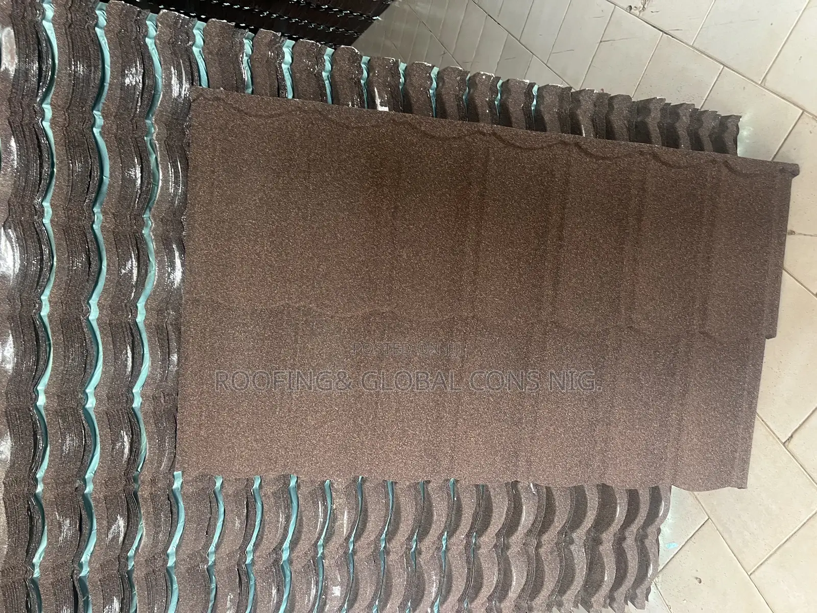 Best Quality Mix With Black Coffee Bond Coated Roofing Tiles