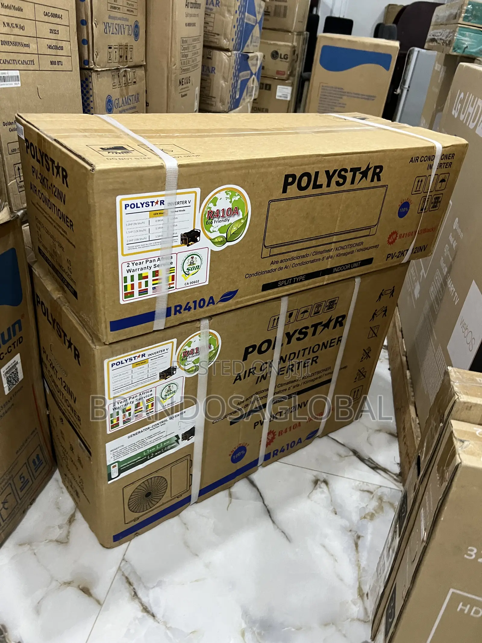 Polystar 1.5hp Inverter Split Air Conditioner With Kit | Pv-12inv41