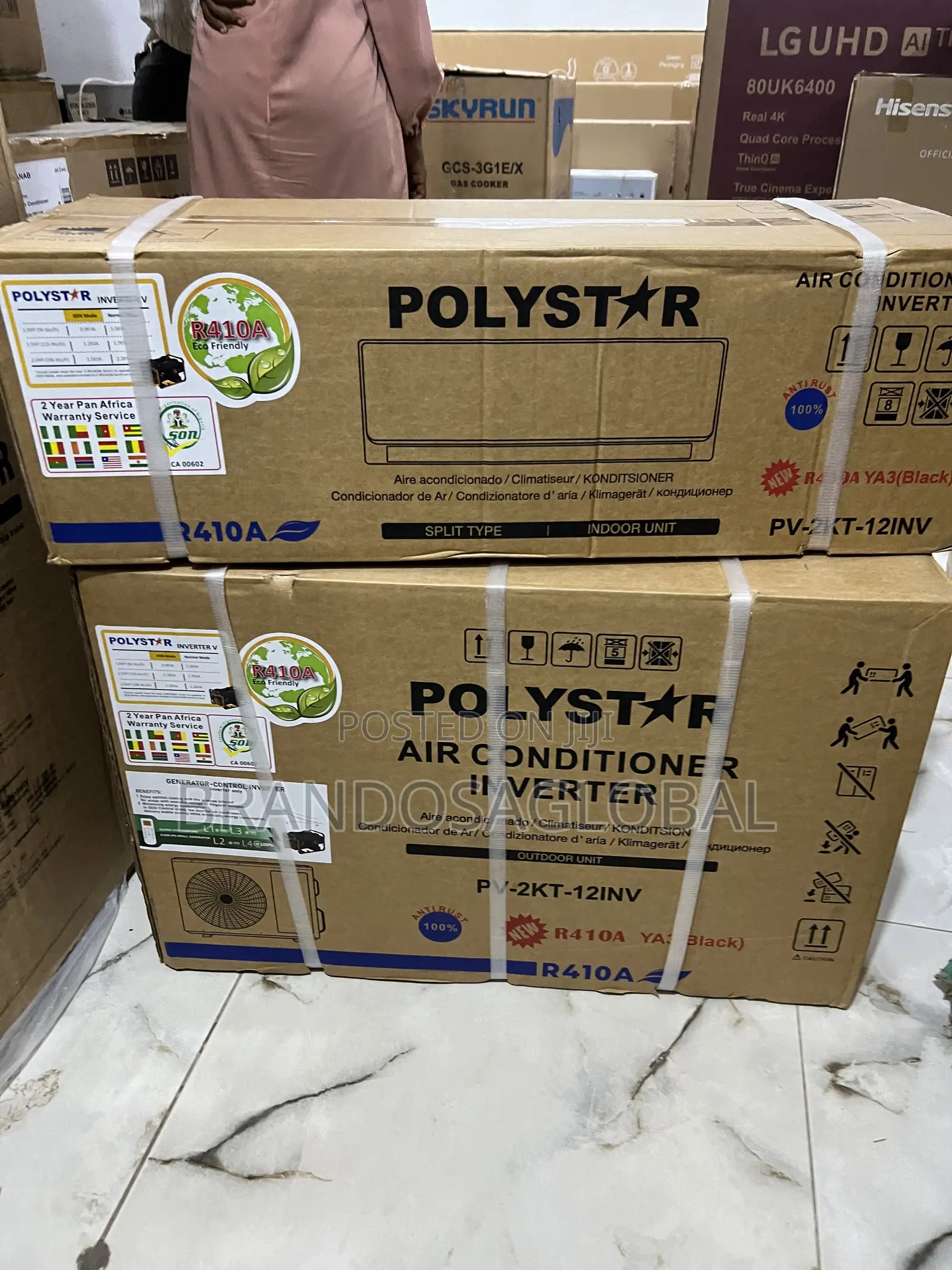 Polystar 1.5hp Inverter Ac – Clean, White Finish