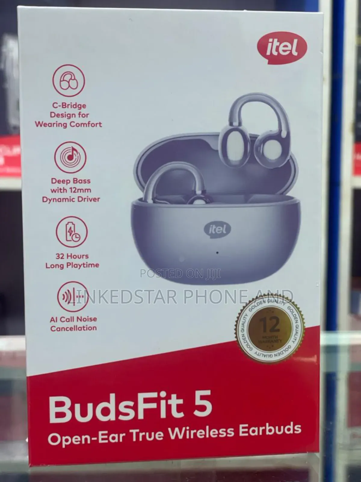 Itel Budsfit 5 Earbuds C-Bridge Design Starry Purple